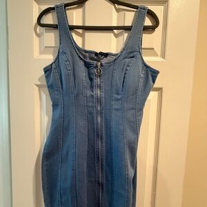 Haute Monde Denim Mini Dress (padded)